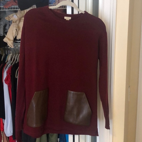 Jcrew Maroon Sweater - Picture 1 of 3